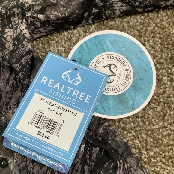 NWT Camo RealTree Aspect Fishing Shirt Short Sleeve Button Front Size S Camo … - Picture 7 of 14